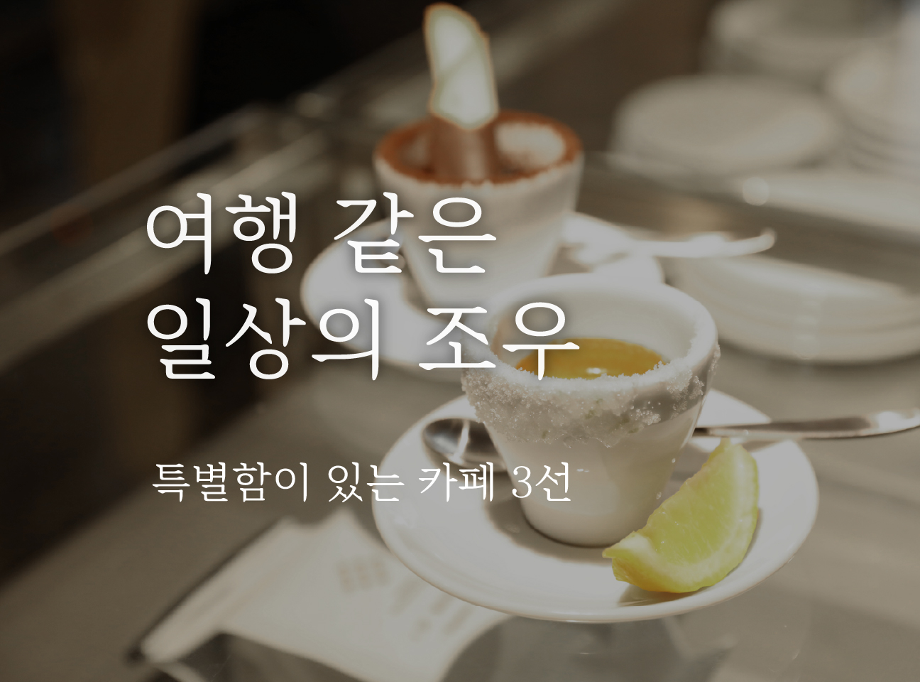 일상의 조우 : 특별함이 있는 카페 3선